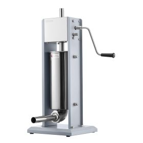Manual Sausage Stuffer, 11 LBS / 5 L Vertical Meat Stuffer, Heavy Duty Sausage Casing Meat Stuffing Machine