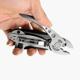 6 in 1 Portable Multitool Wrench Plier,Stainless Steel Multitool Adjustable Wrench Screwdriver Bits Pliers with Screwdriver