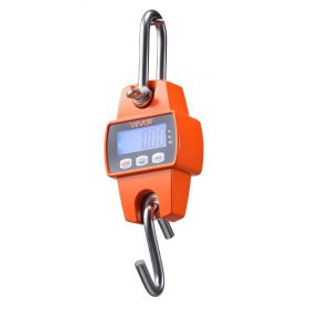 Digital Crane Scale, 660 lbs/300 kg Max Capacity, Handheld Hanging Scale with Cast Aluminum Case & LCD Display, 0.1 lbs Division & 3 Unit Switch