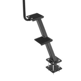 Boat Trailer Steps, 2-Step, Heavy-Duty Boat Trailer Steps with Handle, Non-Slip Surface, 3 Mounting Angle Options