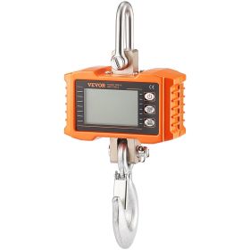 Digital Crane Scale, 2200 lbs/1000 kg, Industrial Heavy Duty Hanging Scale with Remote Control, Cast Aluminum Case & LCD Screen