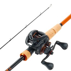 Rod and Fishing Reel Combo, IM7 Carbon Fiber Baitcasting Rod and Reel Combo, Bass Fishing Pole with 7+1 BB System, 7.0:1 Gear Ratio, Cork Handle
