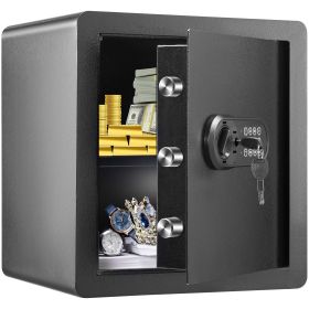Safe, 1.8 Cubic Feet Home Safe, Steel Security Safe with Digital Keypad and 2 Keys, Cabinet Safe with Fire-proof Bag, Protect Cash, Gold, Jewelry