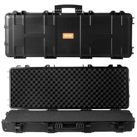 VEVOR Rifle Case, Rifle Hard Case with 3 Layers Fully-protective Foams, 42 inch lockable Hard Gun Case with Wheels, IP67 Waterproof & Crushproof