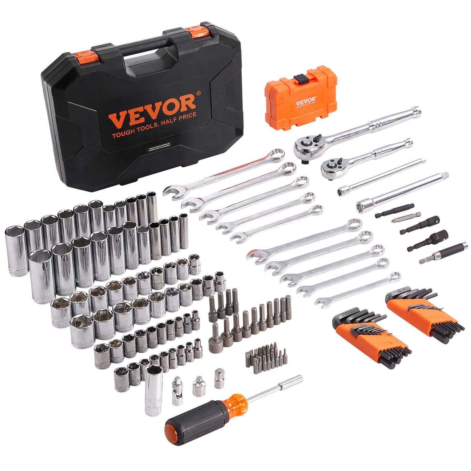 Mechanics Tool Set and Socket Set, 1/4