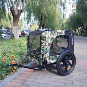 Camouflage Folding Bicycle Trailer (Option: Black)
