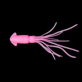 10pcs Simulation Small Squid Freshwater Lure Soft Bait; Various Colors Available (Color: PINK)